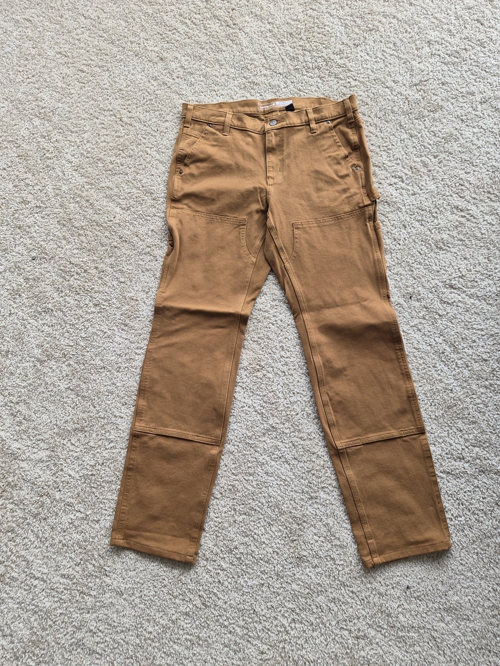 Carhartt Women's Straight Leg Carpenter Pants in Carhartt Brown